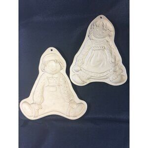 Brown Bag RAGGEDY ANN & ANDY Cookie Molds HILL DESIGN 1985 & 1986